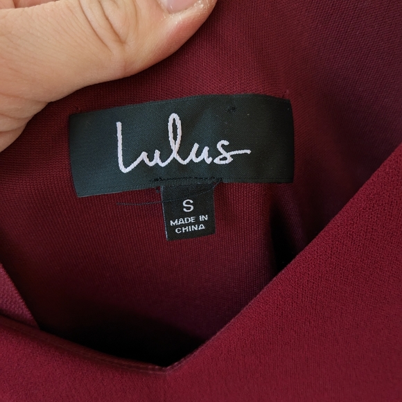 Lulu's Wine Red Infinite Glory Maxi Length Formal Bridesmaid Gown Dress - Picture 5 of 7
